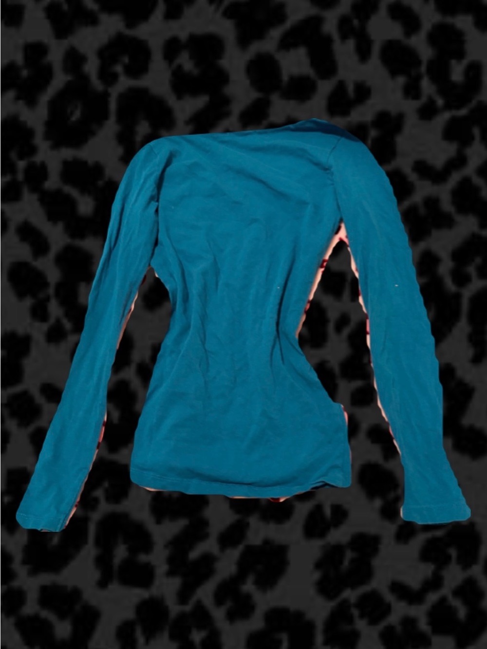 Blue/turquoise long sleeve shirt